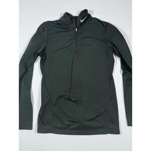 Nike Dri Fit Black Long Sleeve Half-Zip Pullover - Size L
